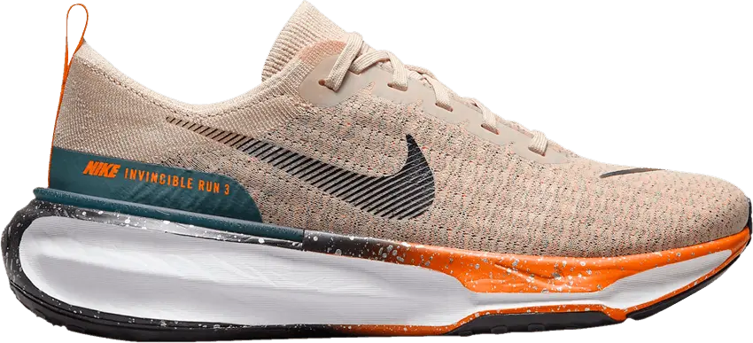  Nike ZoomX Invincible Run Flyknit 3 &#039;Oatmeal Safety Orange&#039;