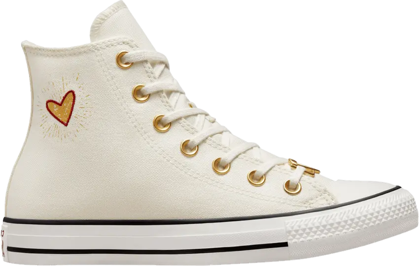  Converse Wmns Chuck Taylor All Star High &#039;Valentine&#039;s Day 2023 - Vintage White&#039;
