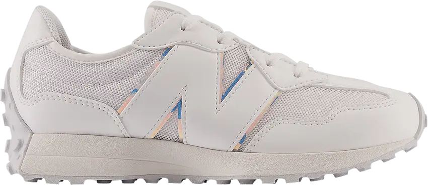  New Balance 327 Little Kid &#039;White Grey Iridescent&#039;