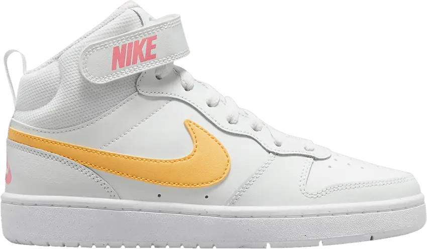  Nike Court Borough Mid 2 GS &#039;White Topaz Gold&#039;