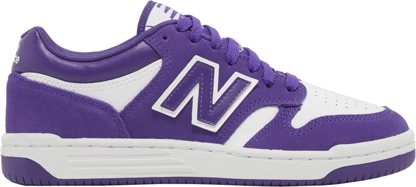  New Balance 480 Big Kid &#039;Prism Purple White&#039;