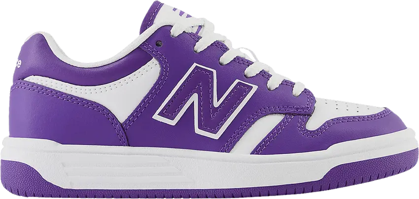  New Balance 480 Little Kid &#039;Prism Purple White&#039;