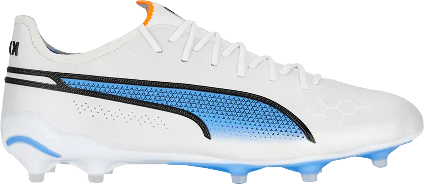 Puma King Ultimate FG AG &#039;White Blue Glimmer&#039;