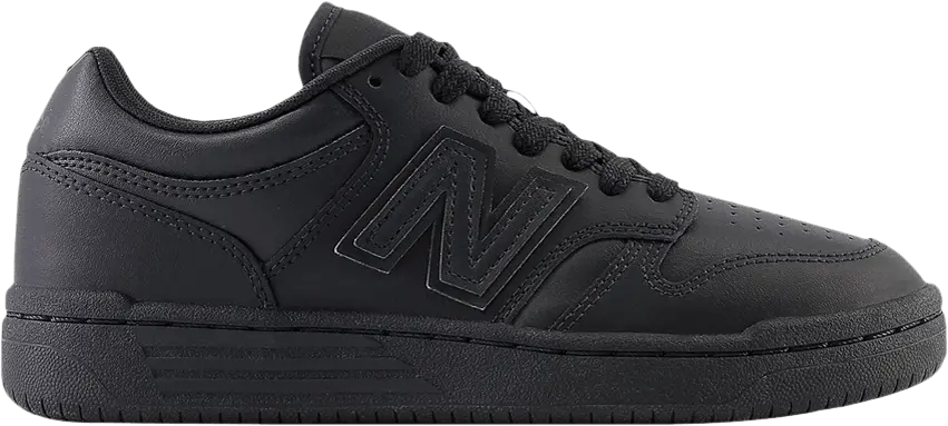  New Balance 480 Big Kid &#039;Triple Black&#039;