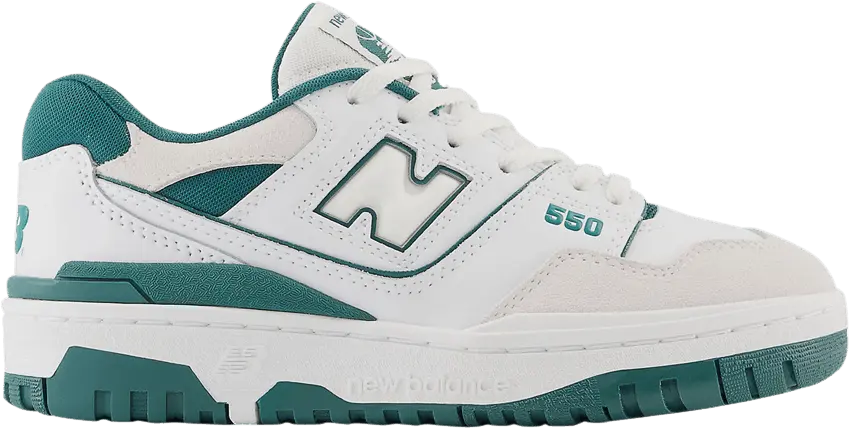  New Balance 550 Big Kid &#039;White Vintage Teal&#039;