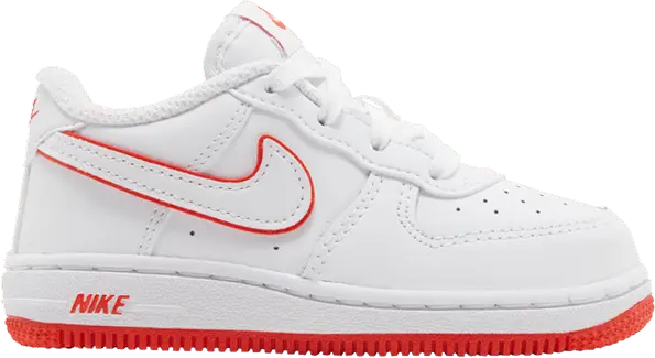  Nike Air Force 1 Low White Picante Red (TD)