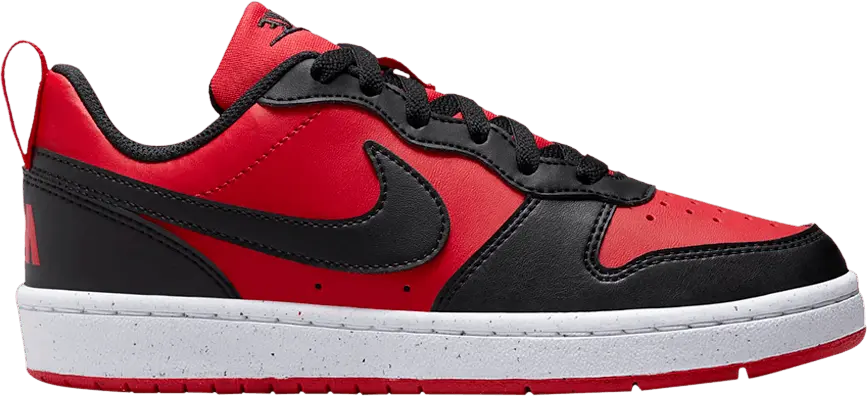  Nike Court Borough Low Recraft GS &#039;Black University Red&#039;