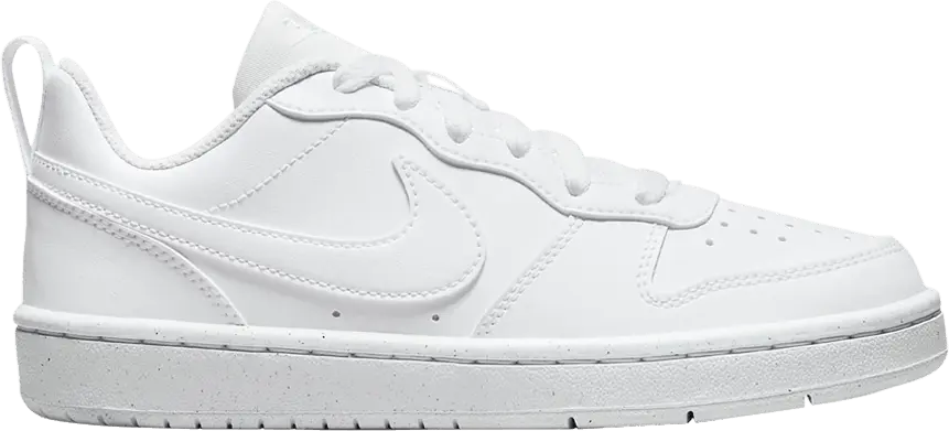  Nike Court Borough Low Recraft GS &#039;Triple White&#039;