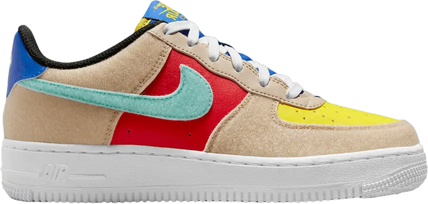 Nike Air Force 1 Low Multi-Color Velcro (GS)