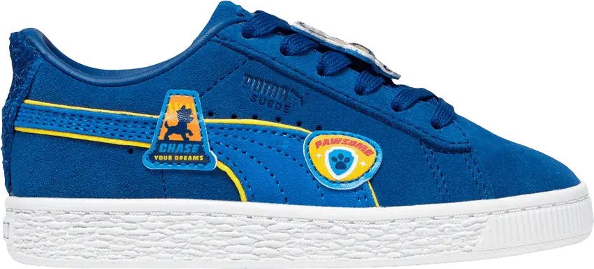  Puma Paw Patrol x Suede Little Kid &#039;Chase&#039;