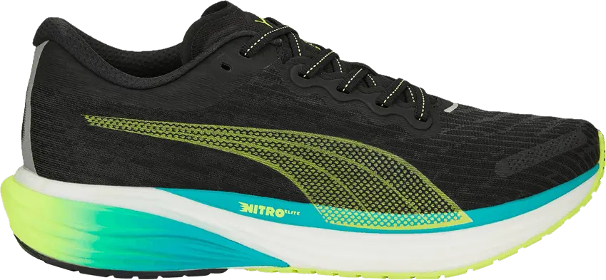  Puma Deviate Nitro 2 &#039;Black Deep Aqua Lime&#039;