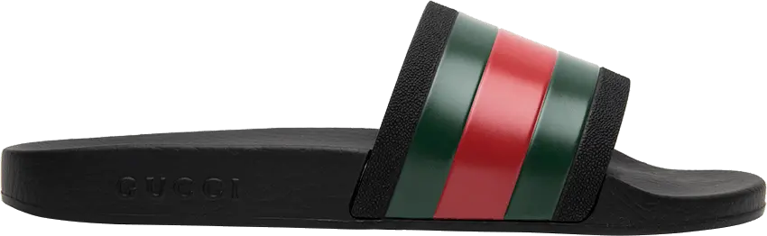  Gucci Rubber Slides Red Green