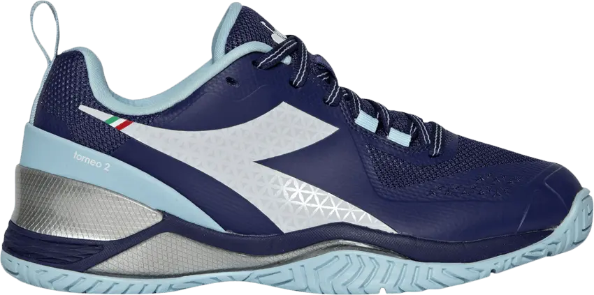  Diadora Wmns Blushield Torneo 2 AG &#039;Blueprint Baby Blue&#039;