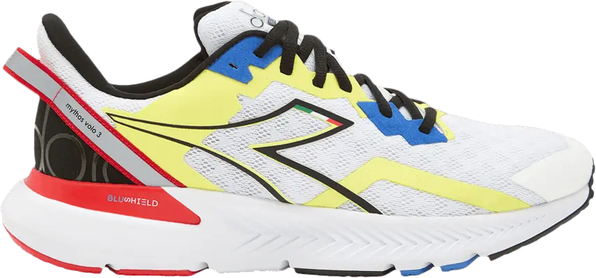  Diadora Mythos Blushield Volo 3 &#039;White Yellow Fluorescent&#039;