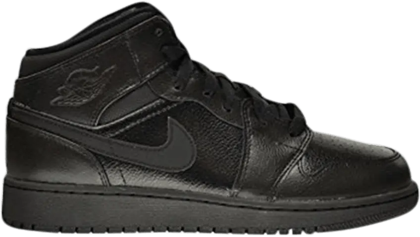  Jordan 1 Mid Triple Black (2015) (GS)