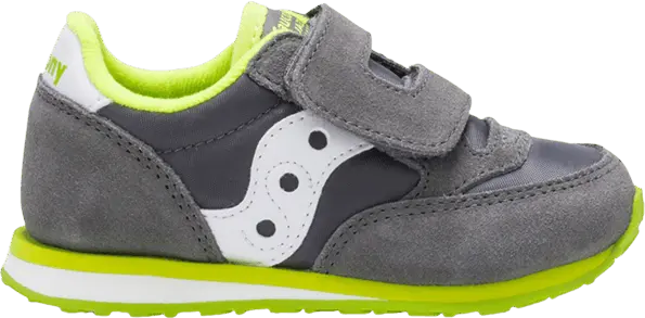  Saucony Jazz Hook &amp; Loop Little Kid &#039;Grey Lime&#039;