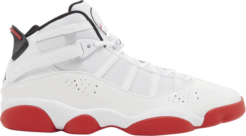  Jordan 6 Rings White University Red Black