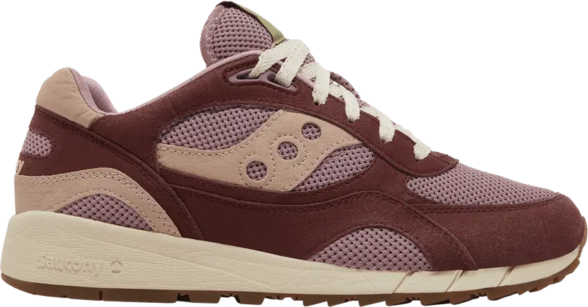  Saucony Shadow 6000 Mushroom Burgundy