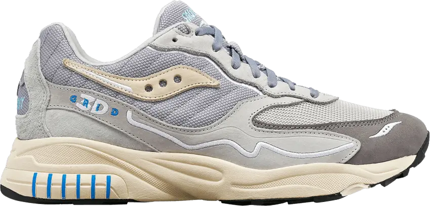 Saucony 3D Grid Hurricane Gray Cream