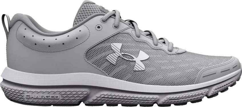  Under Armour Charged Assert 10 4E Wide &#039;Mod Grey&#039;