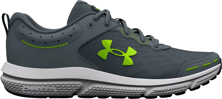 Under Armour Charged Assert 10 &#039;Gravel Lime Surge&#039;