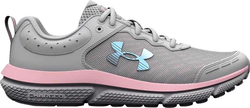 Under Armour Assert 10 AC GS &#039;Halo Grey Pink Sugar&#039;