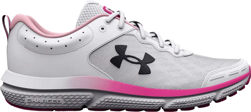  Under Armour Wmns Charged Assert 10 &#039;White Rebel Pink&#039;