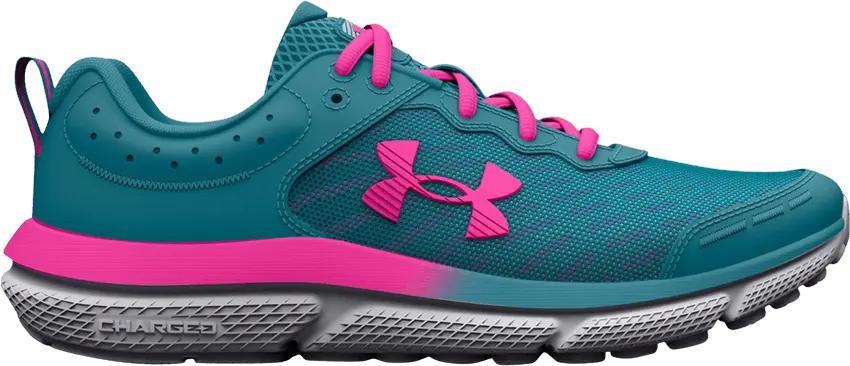  Under Armour Assert 10 AC GS &#039;Glacier Blue Rebel Pink&#039;