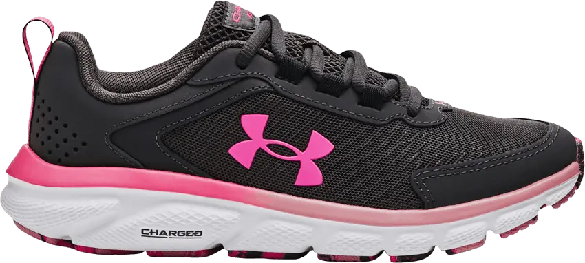  Under Armour Wmns Charged Assert 9 Marble &#039;Jet Grey Rebel Pink&#039;