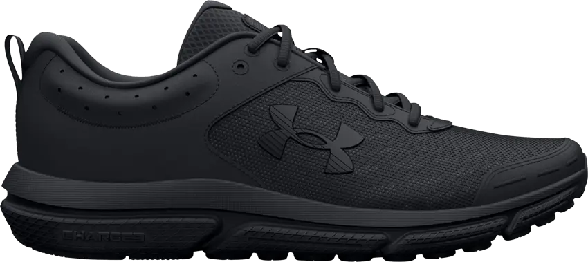  Under Armour Charged Assert 10 4E Wide &#039;Triple Black&#039;