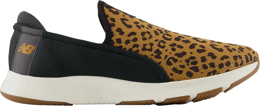  New Balance Wmns DynaSoft Nergize Slip On Wide &#039;Leopard&#039;