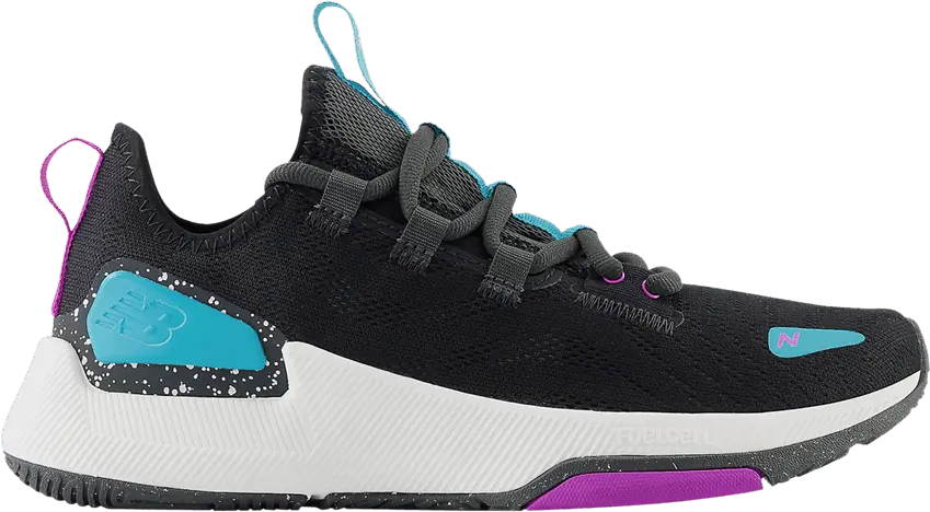  New Balance Wmns FuelCell Trainer v2 Wide &#039;Black Virtual Blue&#039;