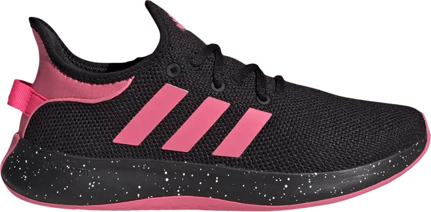  Adidas Wmns Cloudfoam Pure &#039;Black Lucid Pink&#039;